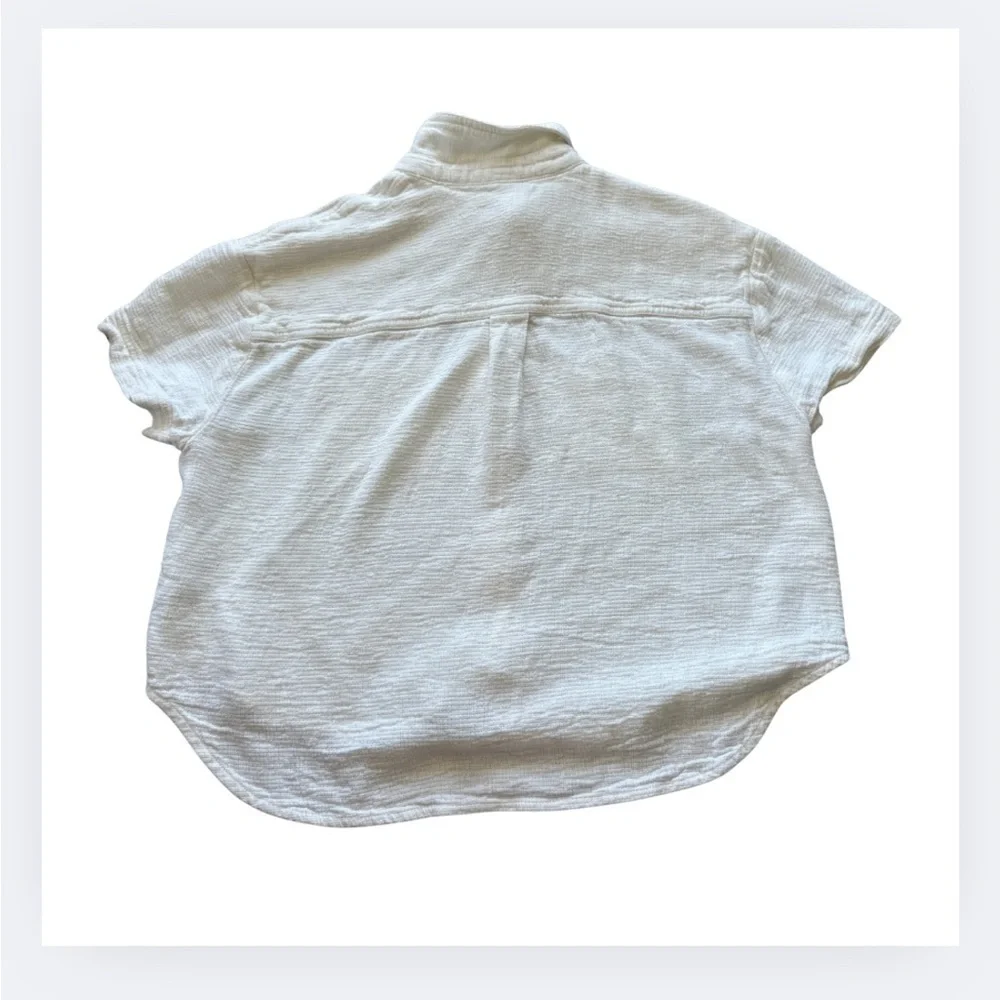 Madewell Breezewoven Cropped Beachside Top – Size M - Picture 3 of 5